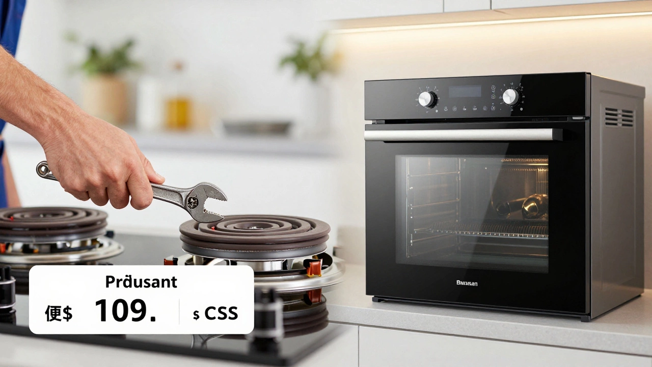 Comparison of repairing old stove vs buying new smart oven