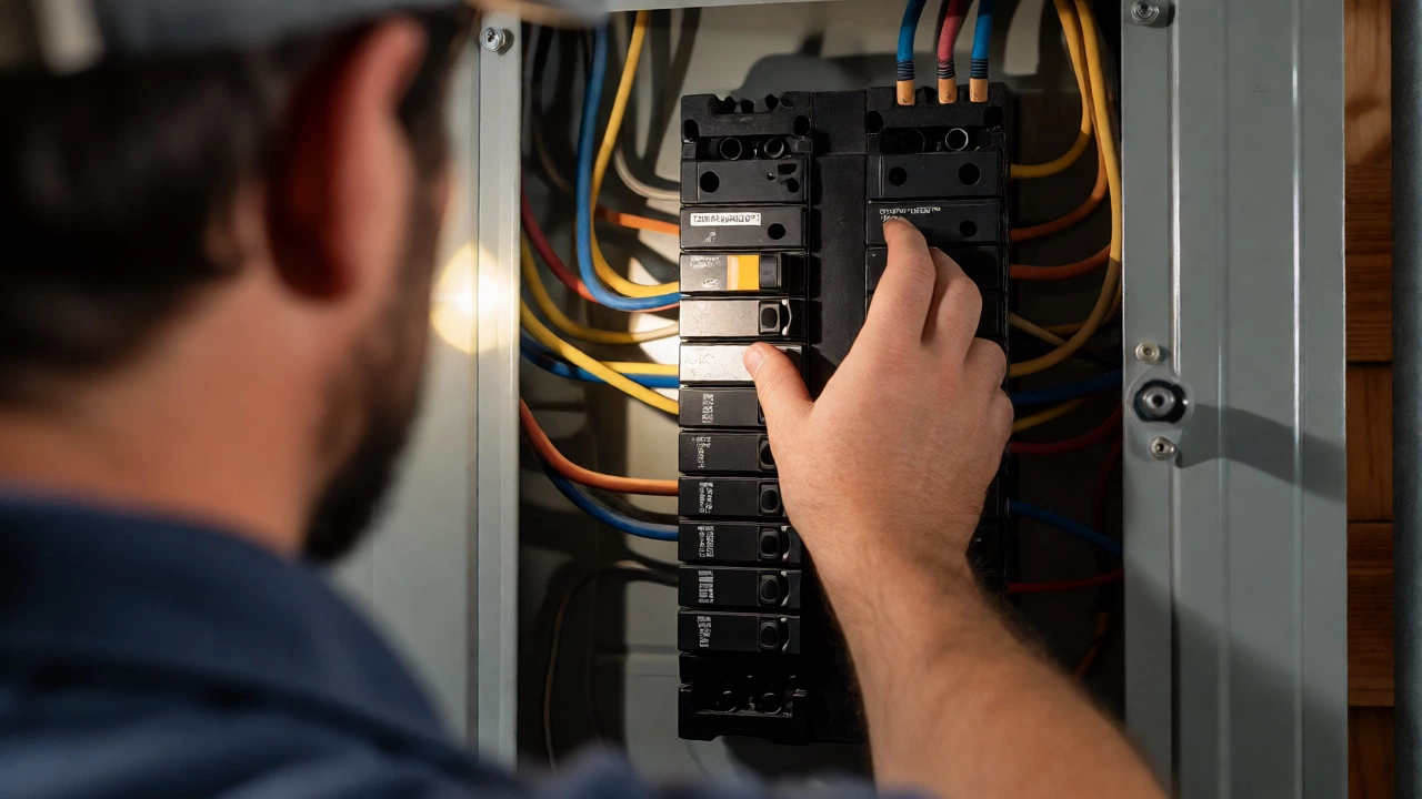 Resetting a tripped circuit breaker for a water heater