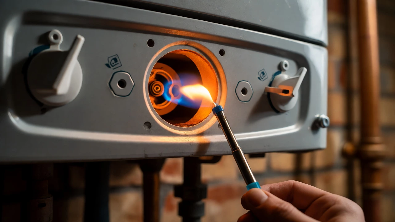Relighting the pilot light on a gas water heater